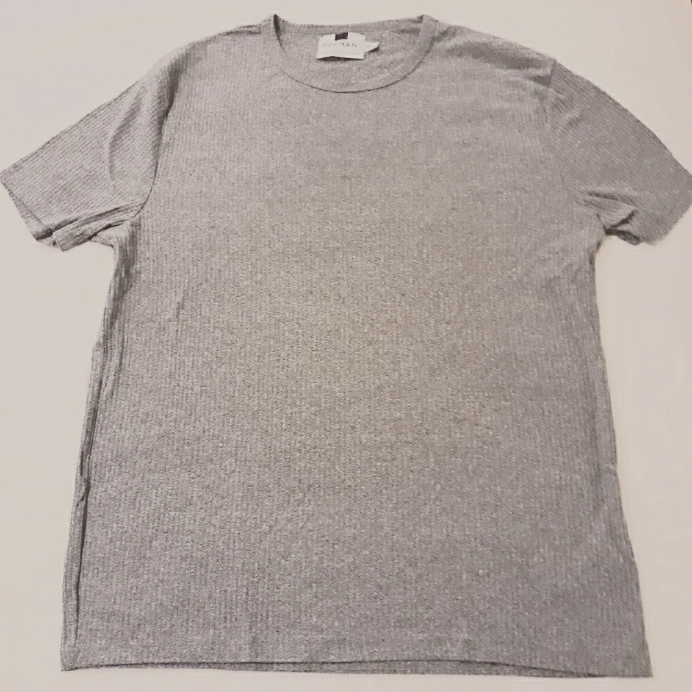 Topman Ribbed Fitted Tee